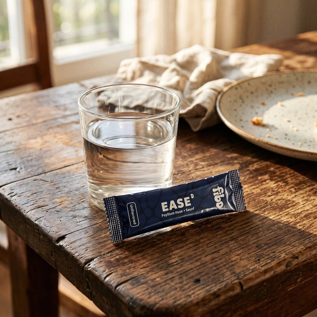 Fibo Ease – Fennel & Fiber Post-Meal Comfort Sachet (Unflavored)